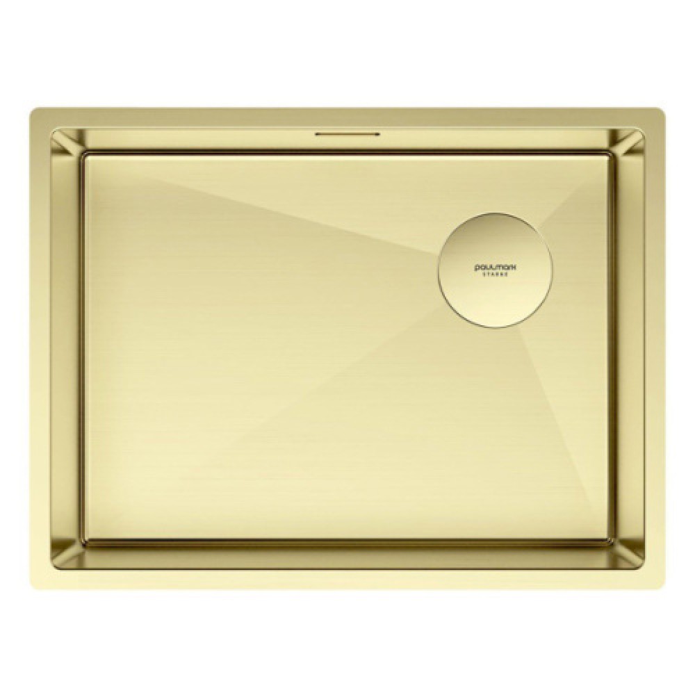 Мойка для кухни Paulmark Next-Skew 58 см светлое золото PM885844-LG