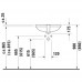 Раковина Duravit D-Code 53 см встраиваемая 338490000