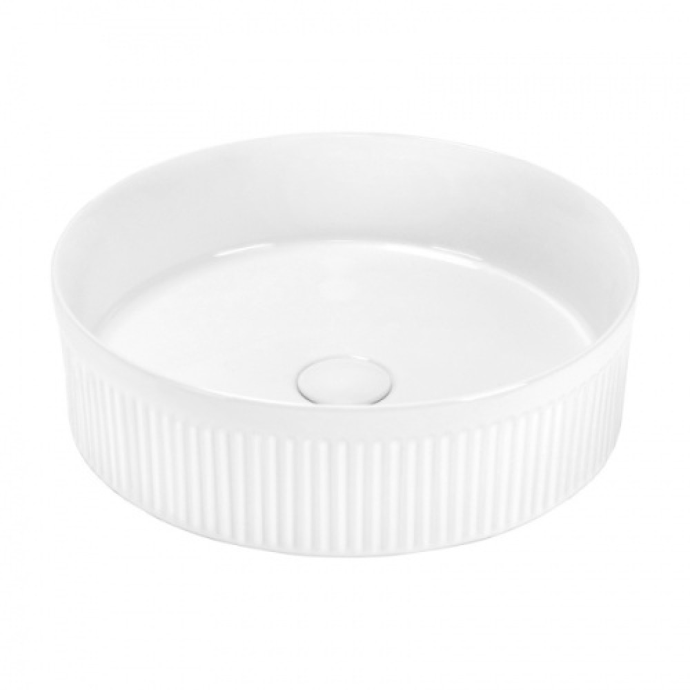 Раковина Abber Bequem 41 см накладная, белая AC2114