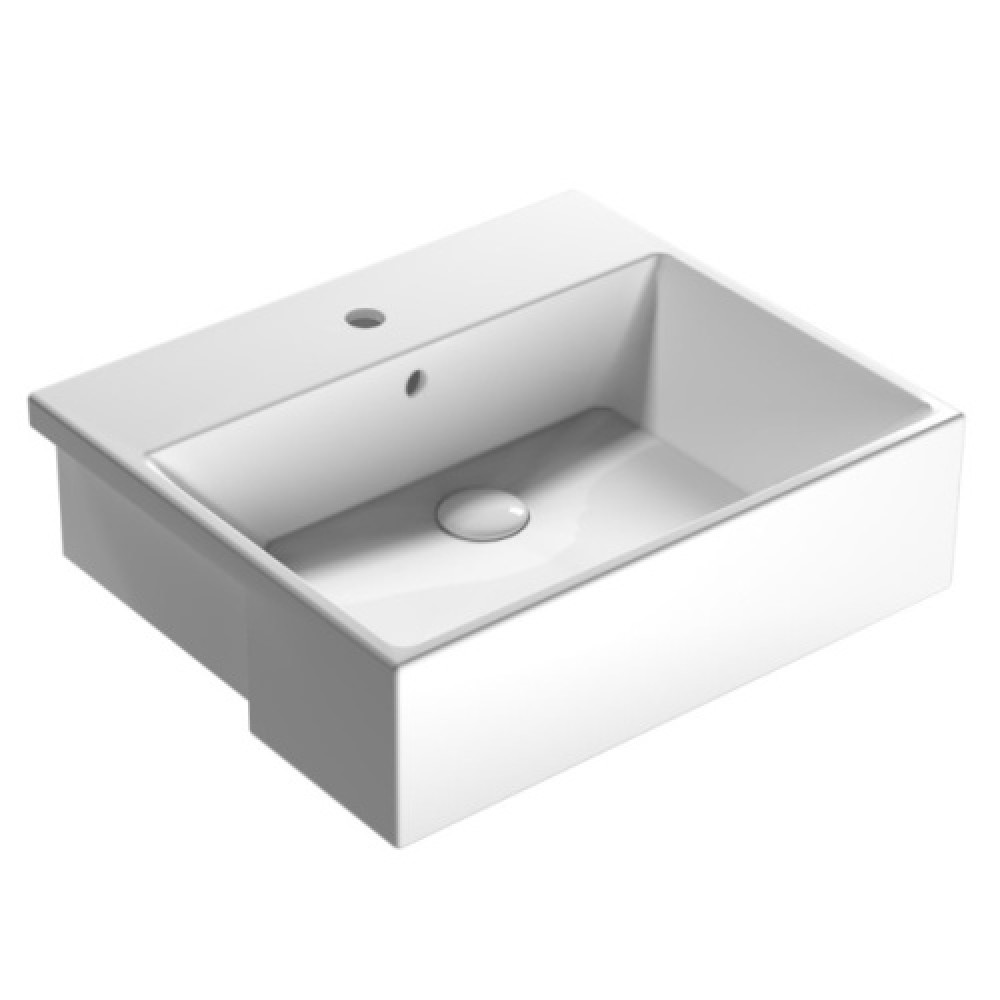 Раковина полувстраиваемая Globo Forty3 FO055 FO055.BI