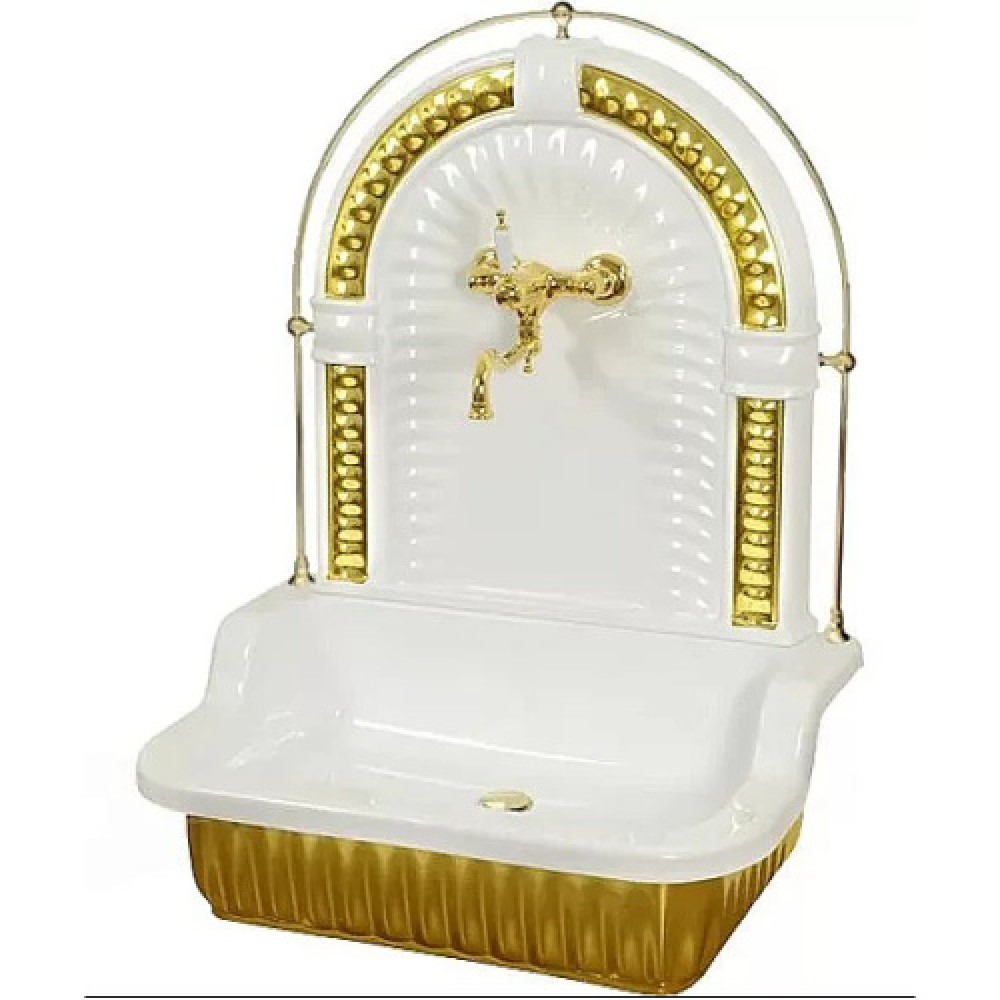 Раковина напольная Migliore Olivia золото/золото 25348