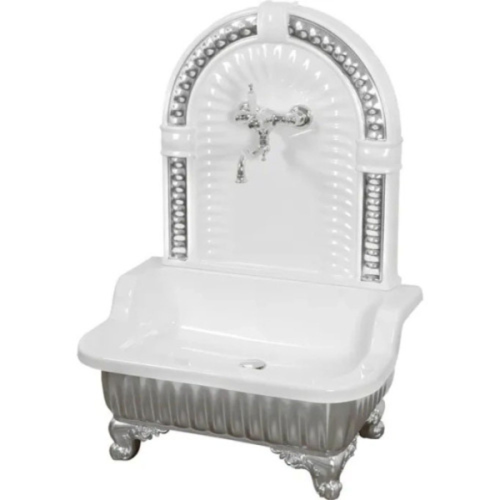 Раковина напольная Migliore Olivia Zampa хром/белый 26262