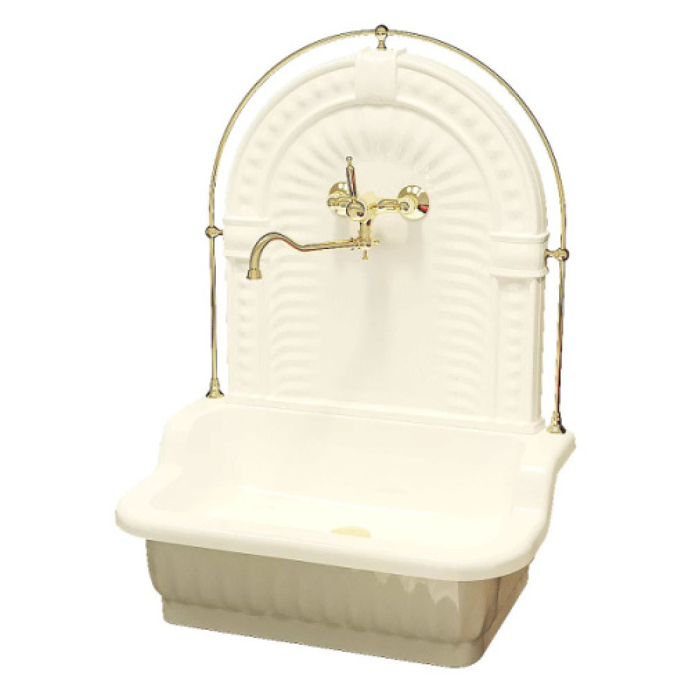 Раковина напольная Migliore Olivia белый/золото 25113