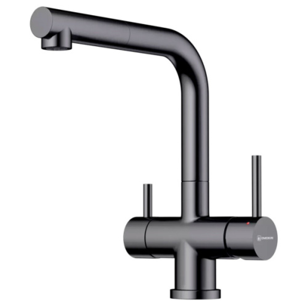 Смеситель для питьевой воды Omoikiri Takamatsu-S Gm вороненая сталь 4994564