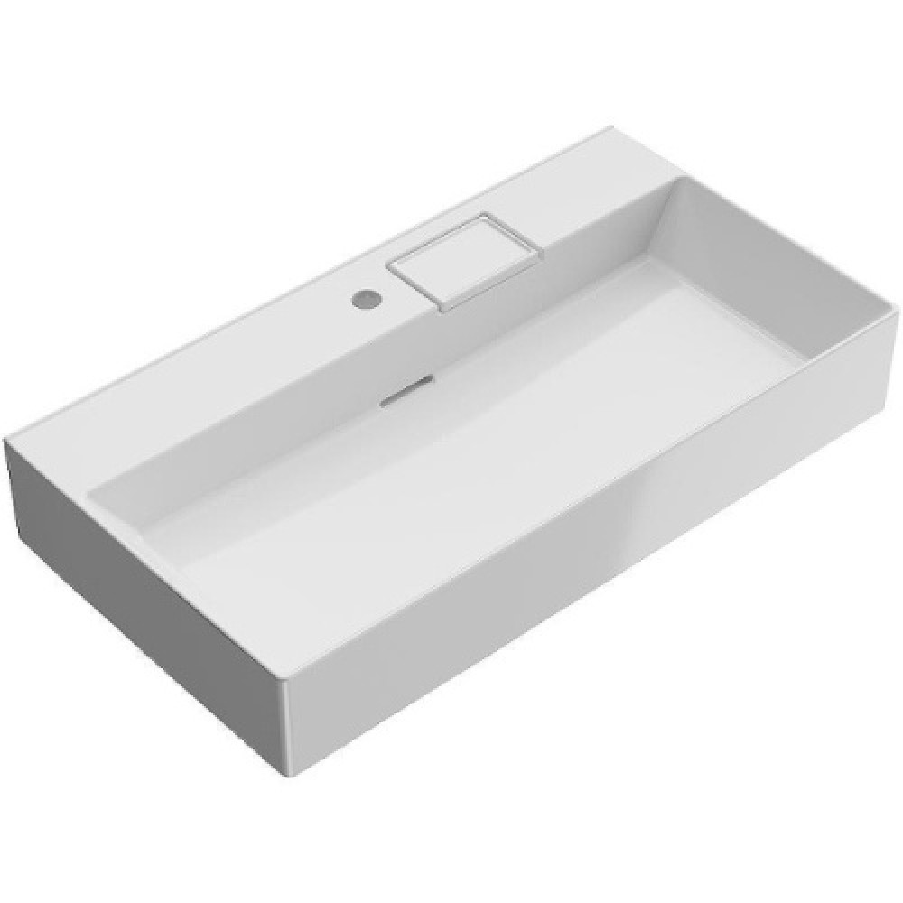 Раковина Kerama Marazzi Logica 90 см белая LO.wb.90.1