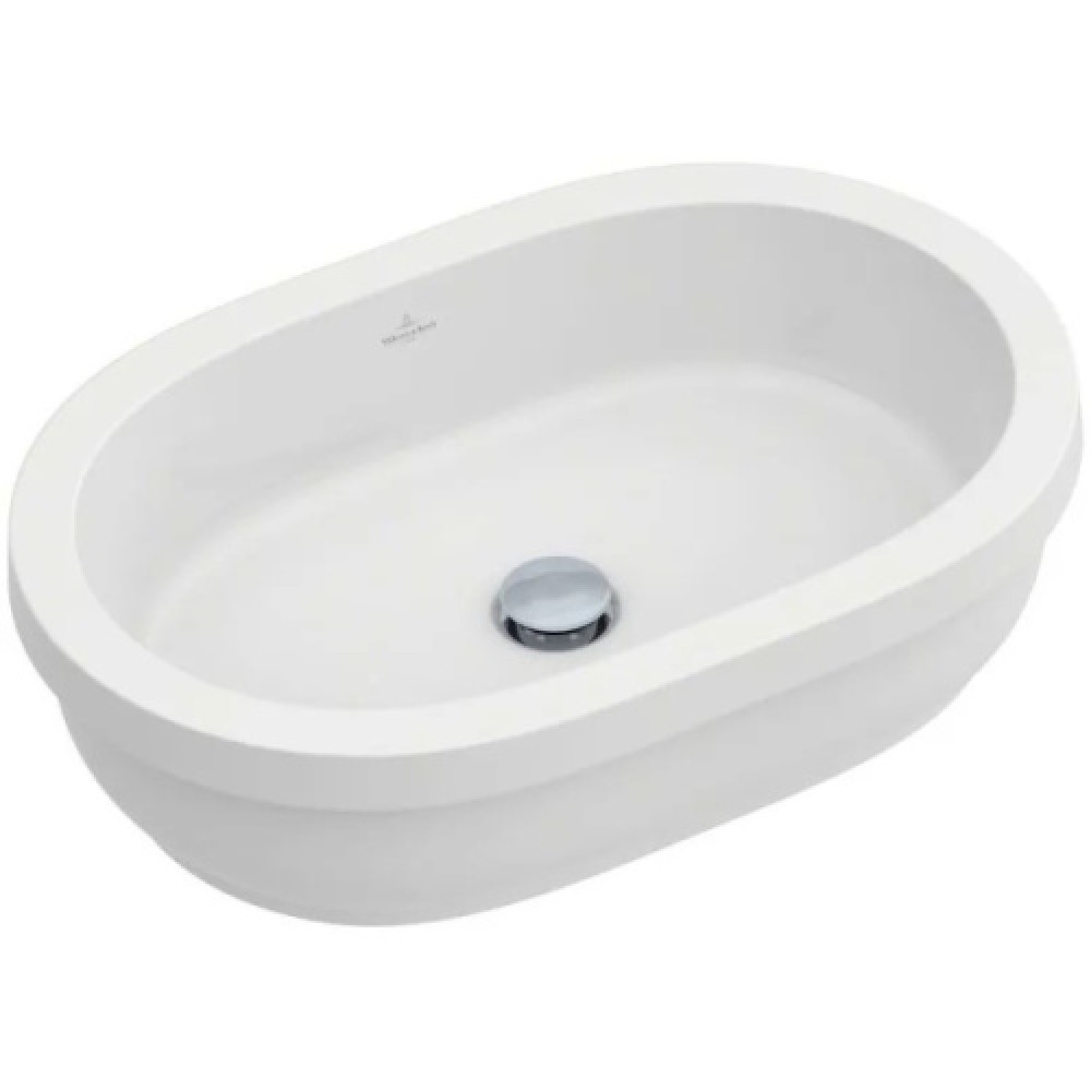 Раковина Villeroy & Boch Architectura 61 см с переливом, без покрытия CeramicPlus 41766001