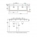 Раковина двойная Globo Forty3 FO125