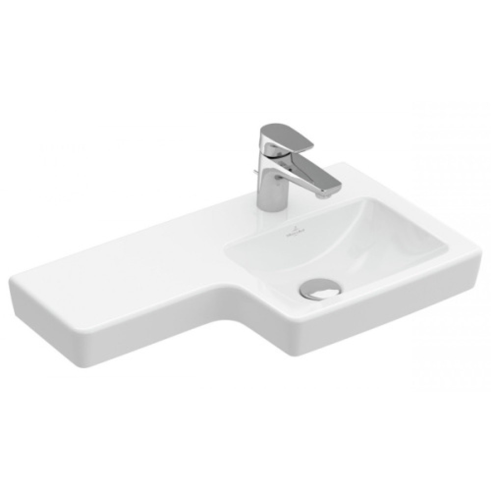 Раковина Villeroy & Boch Subway 2.0 63 см правая, цвет альпийский белый 41156R01