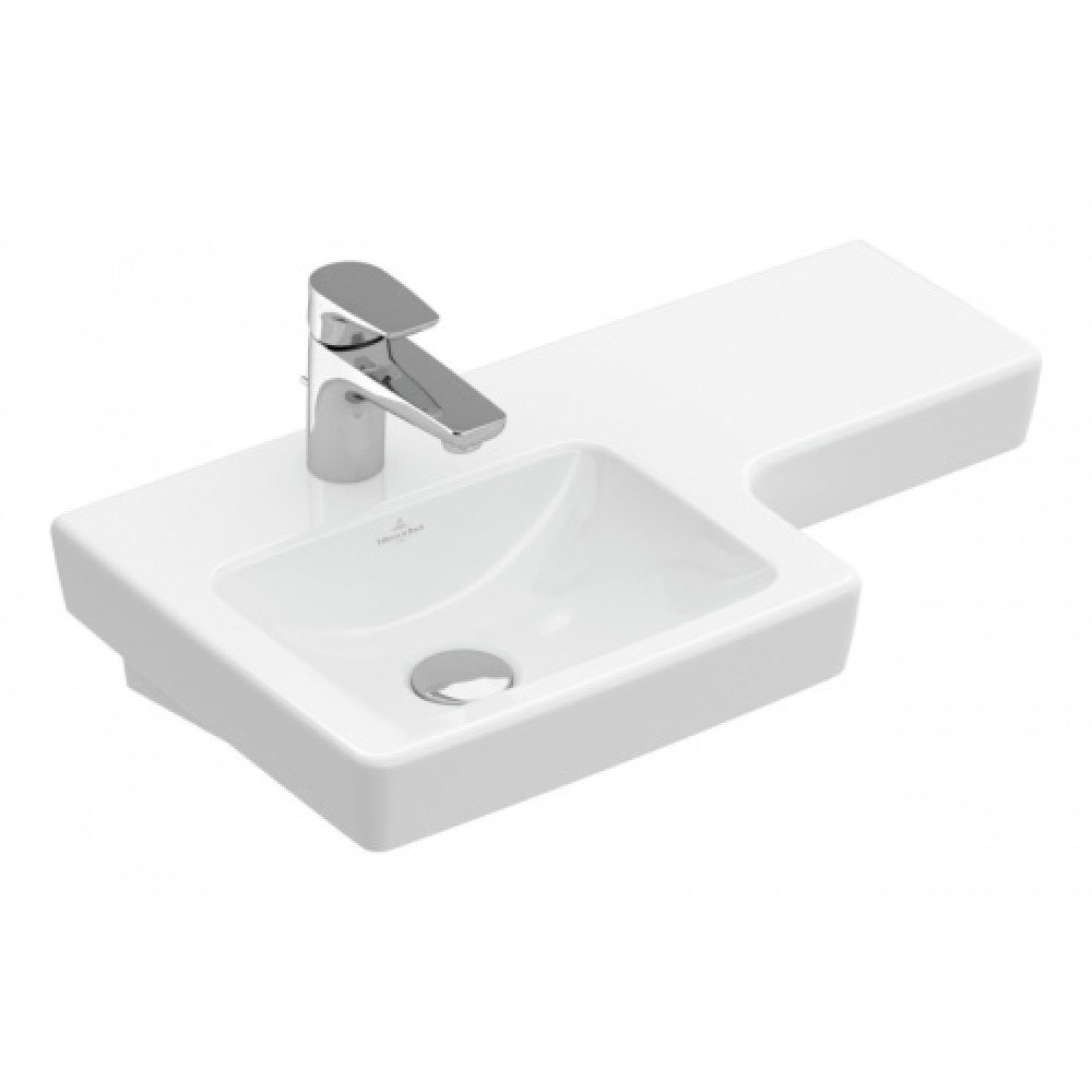 Раковина Villeroy & Boch Subway 2.0 63 см левая, цвет альпийский белый 41156L01