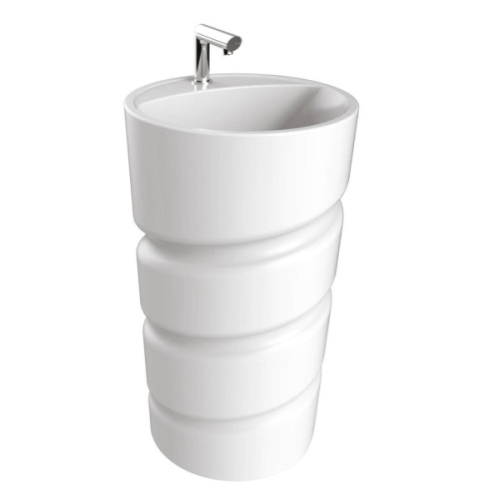 Раковина напольная Creavit Spiral 48 см белая CL084-00CB00E-0000