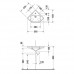 Раковина Duravit 1930 59.5 см угловая 0793420000