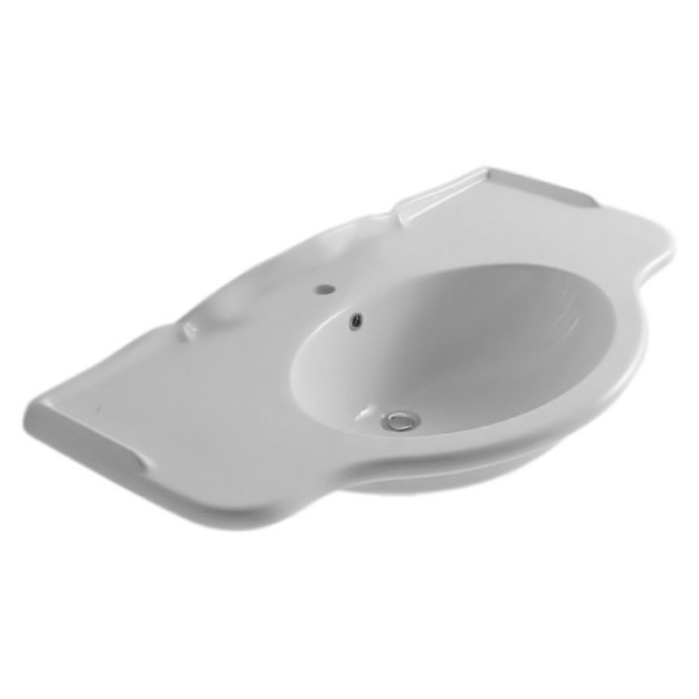 Раковина Globo Paestum 110 см белая PA022.BI*1