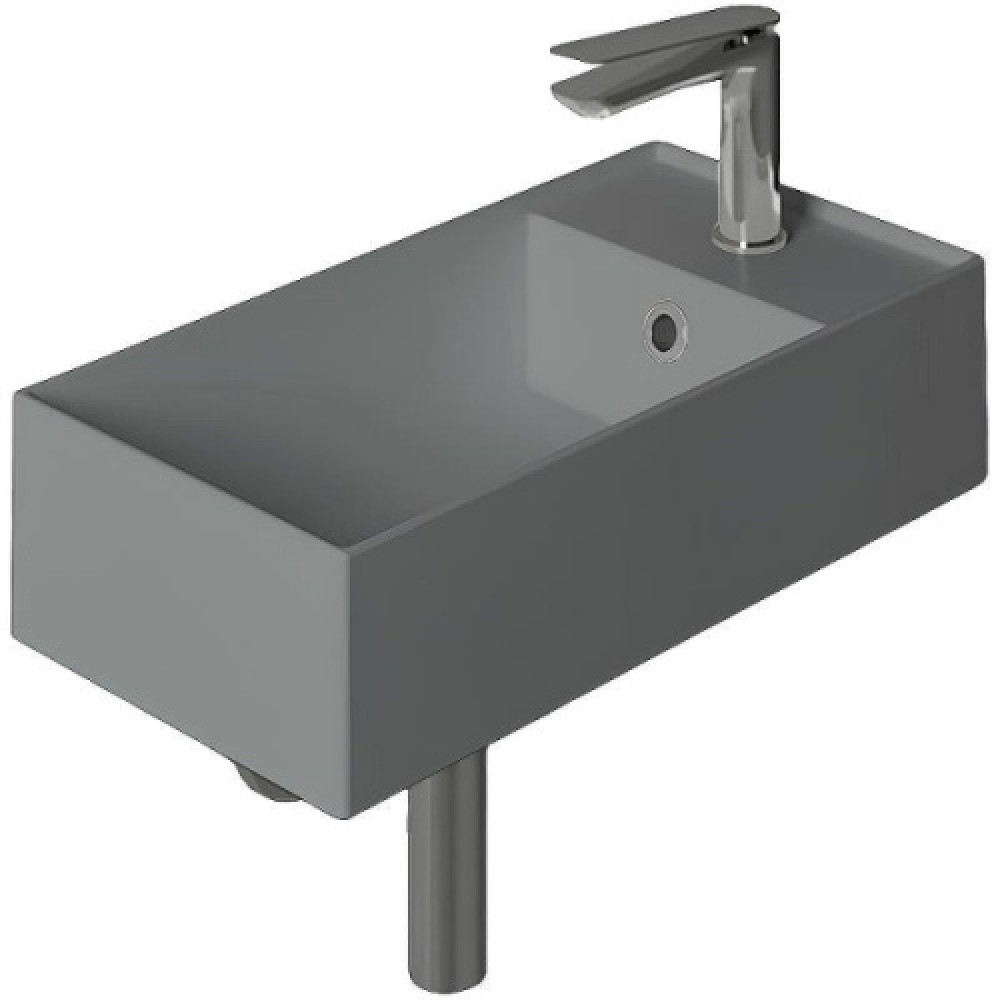 Раковина Simas Agile 50 см правая, Cemento Matt AG50 cemento matt*1