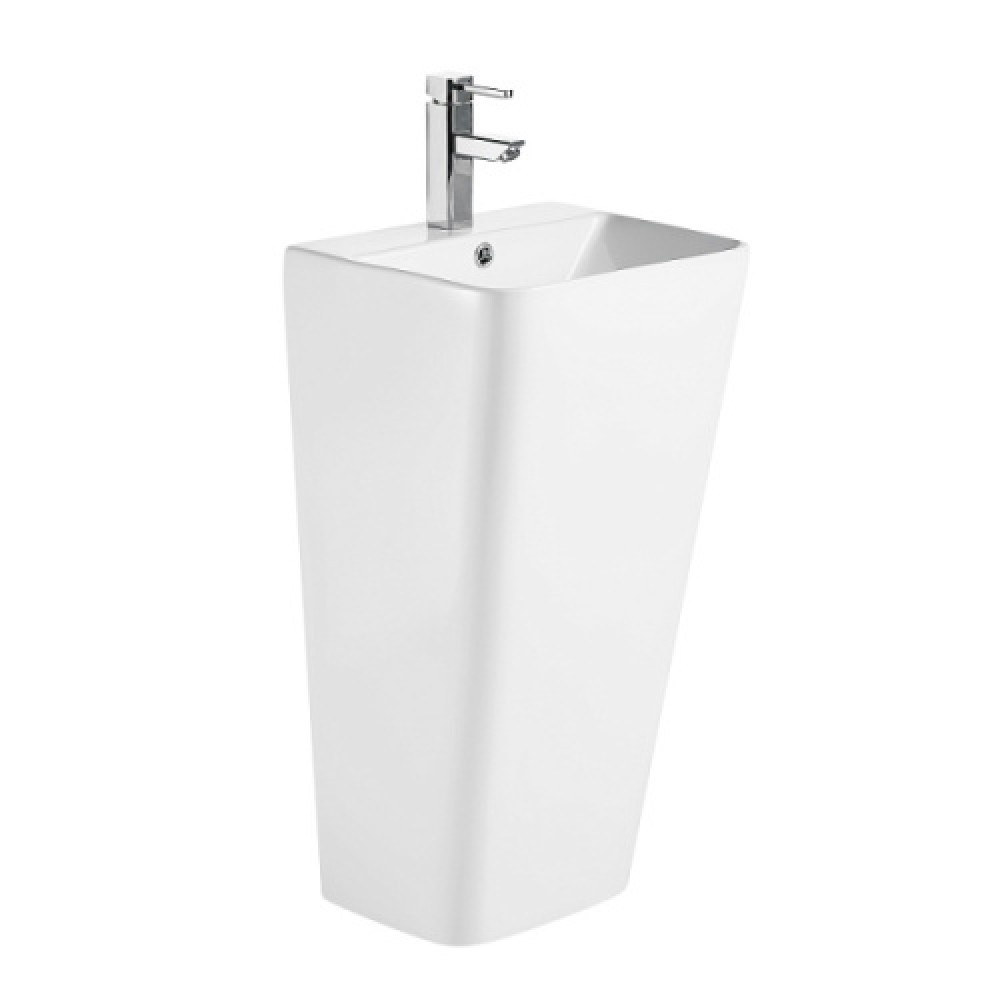 Раковина напольная Azario Fretta Square 44 см белая AZ-302