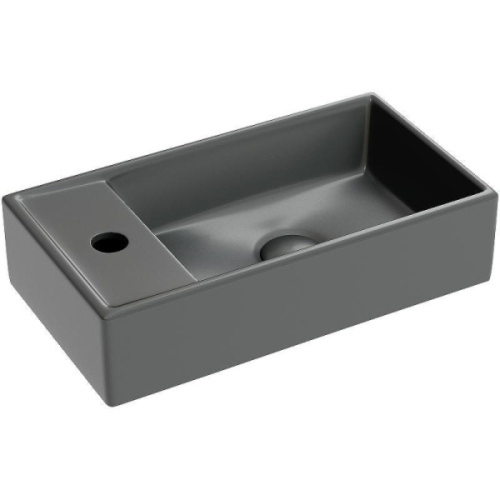 Раковина Ceramica Nova Element 40 см чаша справа темный антрацит CN6051RMDH