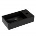 Раковина Ceramica Nova Element 40 см чаша слева черная CN6051LMB