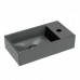 Раковина Ceramica Nova Element 40 см чаша слева темный антрацит матовый CN6051LMDH