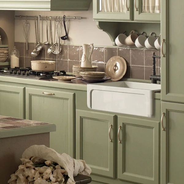 Мойка для кухни Kerasan Hannah 76 см белая 542101 Мойка для кухни Kerasan Hannah 76 см белая 542101