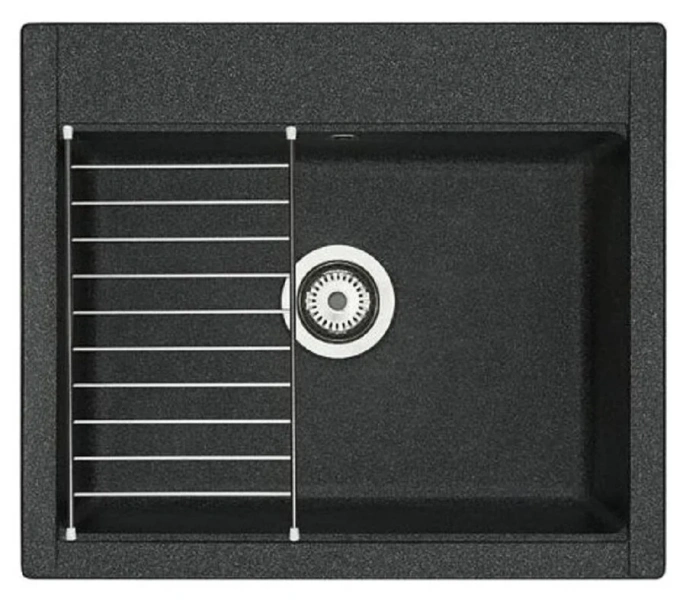 Мойка для кухни Акватон Делия 60 см графит 1A715232LD210 Мойка для кухни Акватон Делия 60 см графит 1A715232LD210