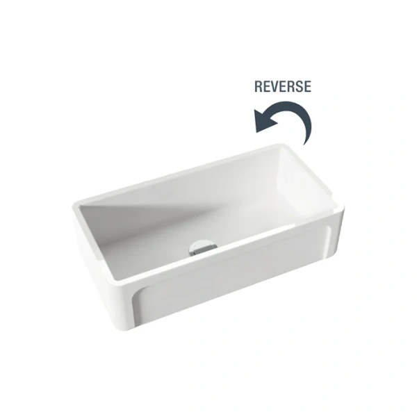 Мойка для кухни Kerasan Hannah 90 см белая 542201