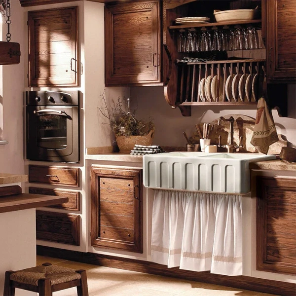 Мойка для кухни Kerasan Hannah 80 см белая 545001 Мойка для кухни Kerasan Hannah 80 см белая 545001