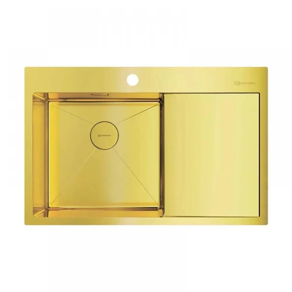 Мойка для кухни Omoikiri Akisame 78-LG-L 78 см светлое золото чаша слева 4973085