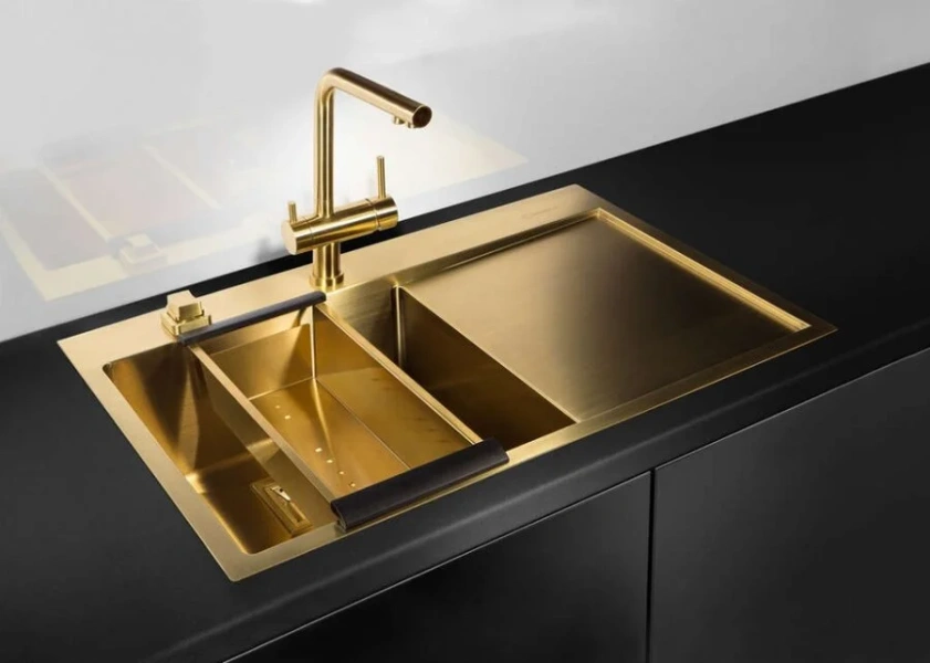 Мойка для кухни Omoikiri Akisame 78-GM-L 78 см вороненая сталь чаша слева 4973099 Мойка для кухни Omoikiri Akisame 78-GM-L 78 см вороненая сталь чаша слева 4973099