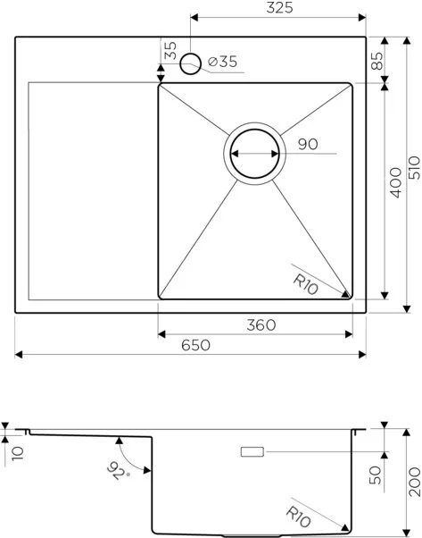 Мойка для кухни Omoikiri Akisame 65-GM-R 65 см вороненая сталь чаша справа 4973098 Мойка для кухни Omoikiri Akisame 65-GM-R 65 см вороненая сталь чаша справа 4973098