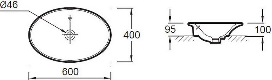 Раковина Jacob Delafon Presquile 60 см белая E4439-00 Раковина Jacob Delafon Presquile 60 см белая E4439-00