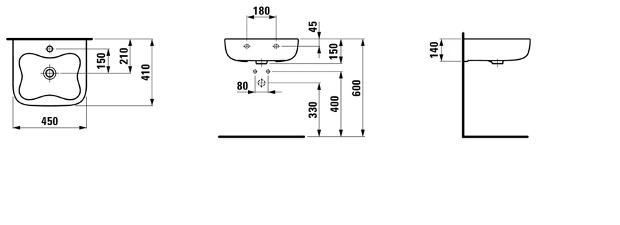 Мини-раковина Laufen Florakids 8.1503.1 45х41х15 см Мини-раковина Laufen Florakids 8.1503.1 45х41х15 см