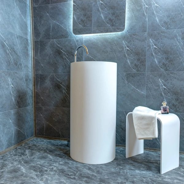 Раковина напольная Montebianco Pisa Tre 45 см белая 31082