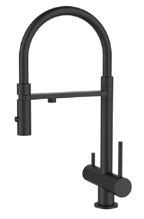 Смеситель для питьевой воды IDDIS Ace с гибким изливом черный матовый ACEBLFFi05