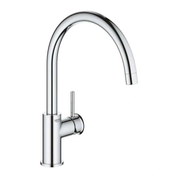 Смеситель для кухни GROHE BauClassic с высоким C-образным изливом 31234001