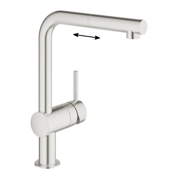 Смеситель для кухни, суперсталь, Grohe Minta 32168DC0