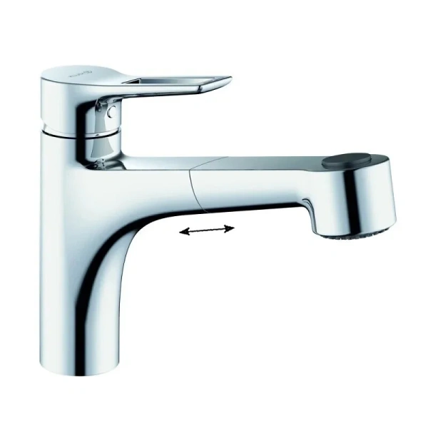 Смеситель для кухни Kludi Mix выдвижной излив 329410562