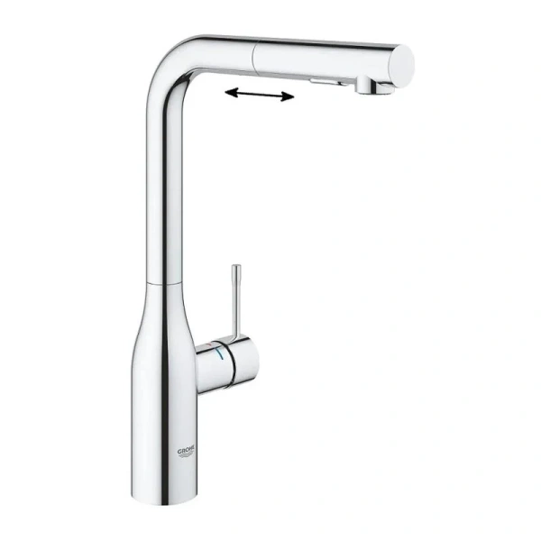 Смеситель для кухни Grohe Essence с вытяжным изливом 30504000