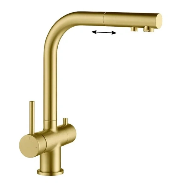 Смеситель для питьевой воды Timo Saona золото матовое 2356/17FL