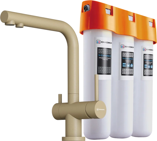 Смеситель для кухни Omoikiri Nagano-CH-P шампань 4081.8028P