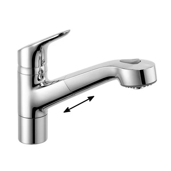 Смеситель для кухни Kludi Objekta с выдвижным изливом 325810575