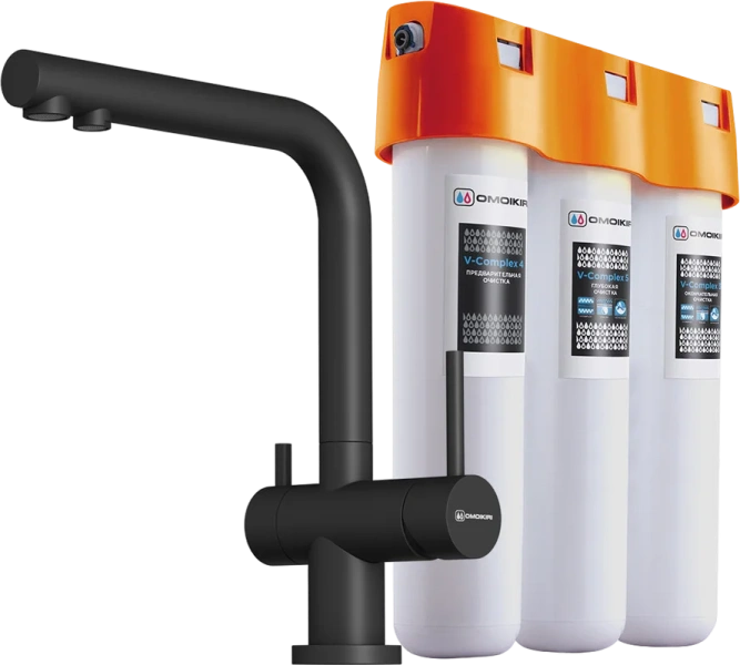 Смеситель для кухни Omoikiri Nagano-BL-P черный 4047.8028P