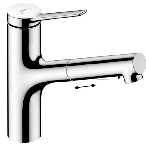 Смеситель для кухни Hansgrohe Zesis M33 74801 с вытяжным душем