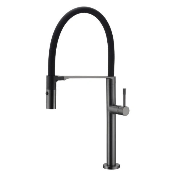 Смеситель для кухни Boheme Uno gun metall 114-GM