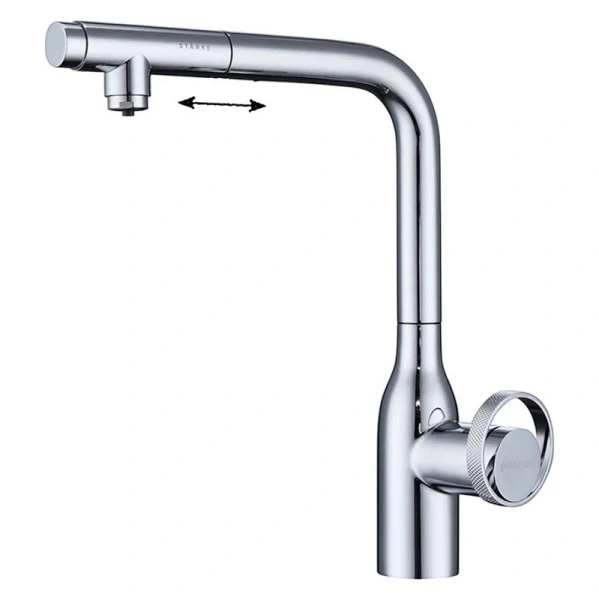 Смеситель для кухни Paulmark Urban Ur213104 с выдвижным изливом