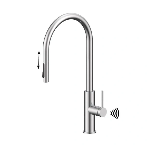 Смеситель для кухни Paulmark Senso нержавеющая сталь Se215180-BS