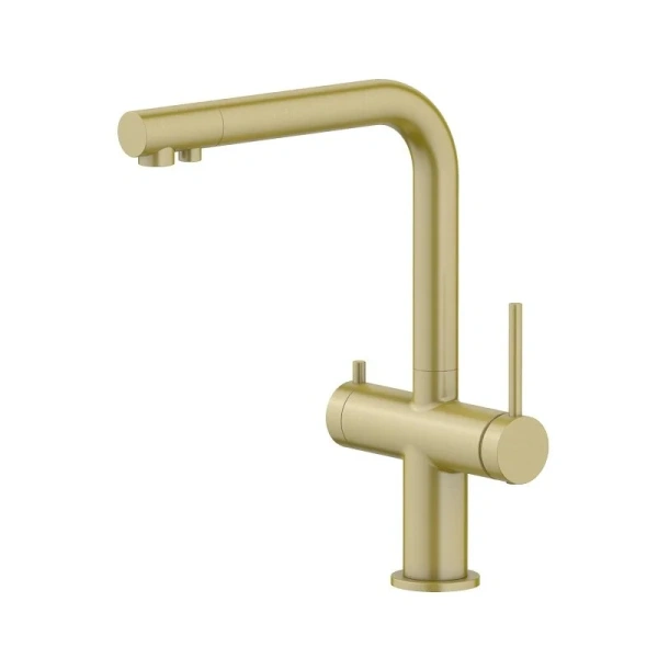 Смеситель для питьевой воды Акватек Европа золото шлифованное AQ1385BG