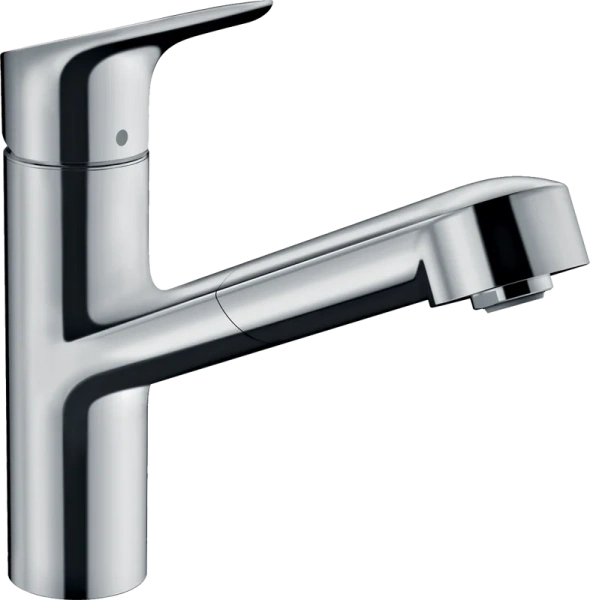Смеситель для кухни Hansgrohe Focus M43 с вытяжным изливом, хром 71842000