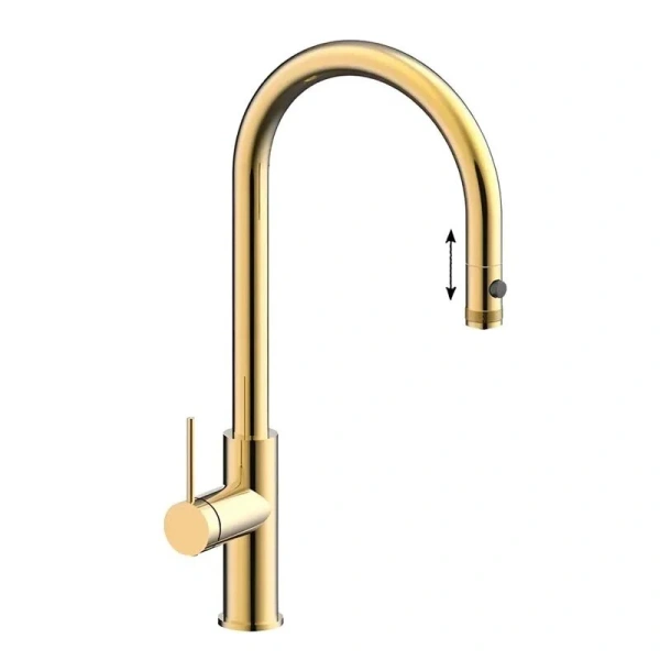 Смеситель для питьевой воды Paulmark Galant cветлое брашированное золото Ga213077-SBG