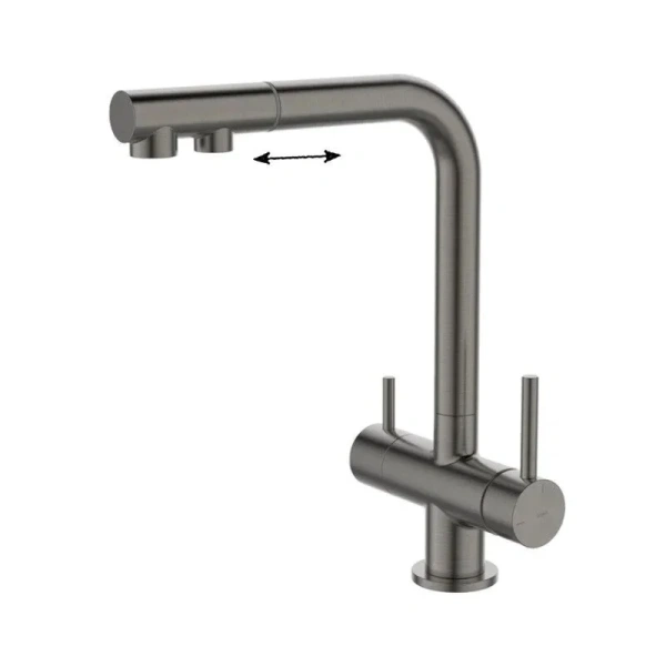 Смеситель для питьевой воды IDDIS Umbra графит UMBGMPFi05