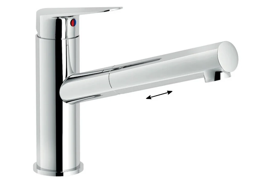 Смеситель для кухни Nobili Blues с вытяжным изливом BS101117CR