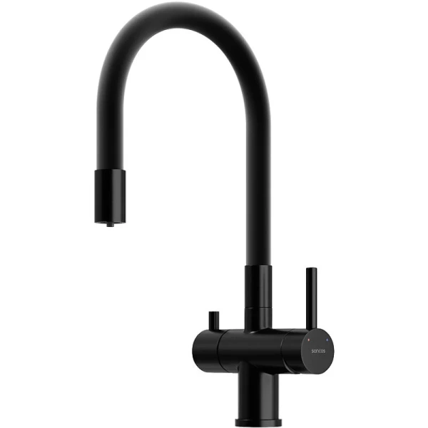 Смеситель для кухни Sancos Lucia черный матовый SC4004MB